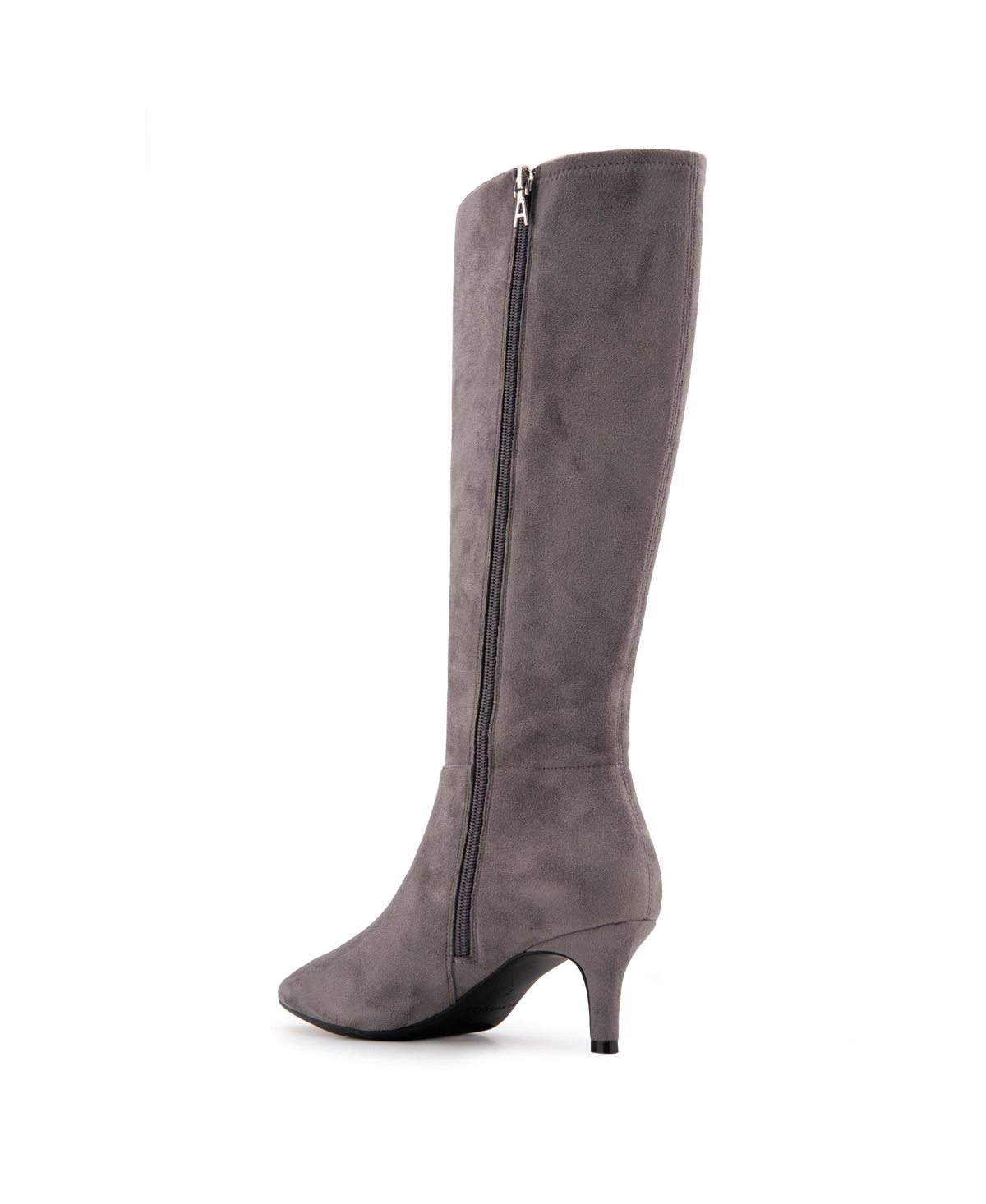 Aerosoles Women's Epic Kitten Heel Tall Boots In Gray