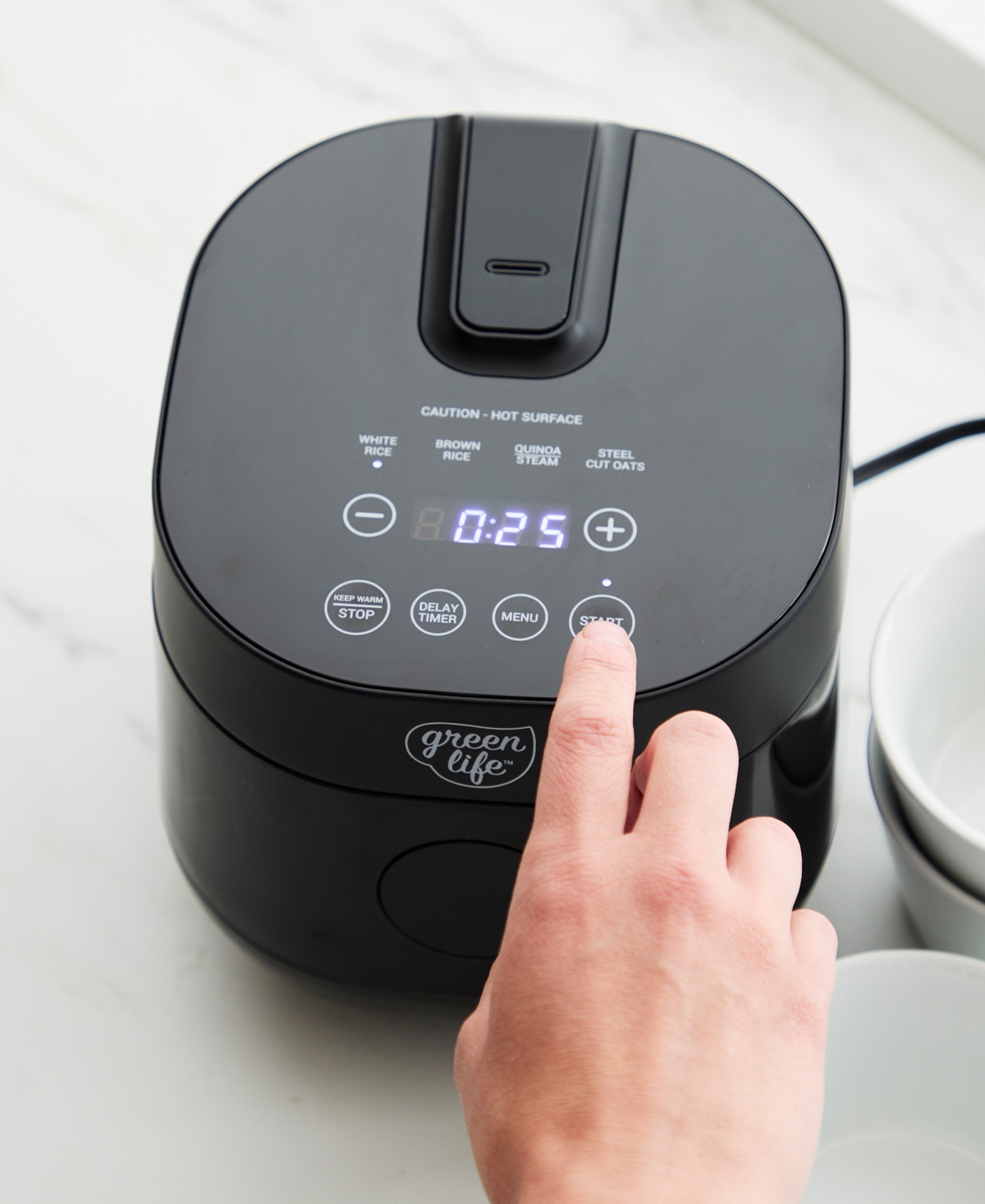 GREENLIFE CERAMIC NONSTICK HEALTHY GO GRAINS RICE COOKER 