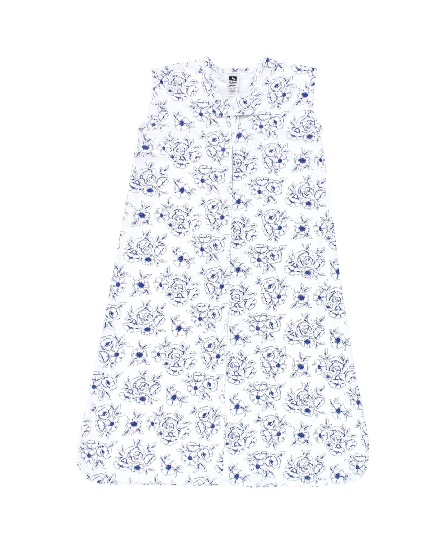 Пледы Hudson Baby Cotton Sleeveless Wearable Sleeping Bag, Sack, Blanket для девочек, цвет: Синий — фото 1