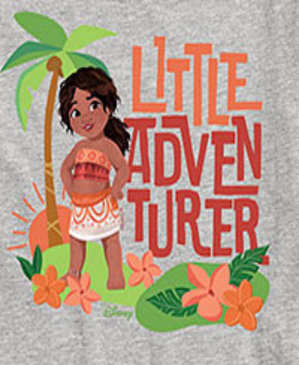 Hybrid Big Boys Moana 2 Little Adventure Graphic Tee In Grey