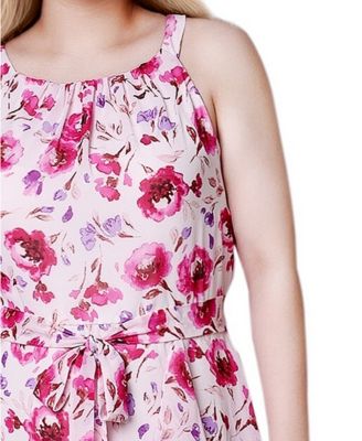 Petite Halter Front Chiffon Maxi Dress