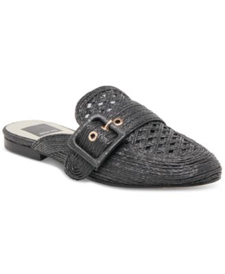 Dolce Vita - Women's Sianna Woven Raffia Slip-On Mule Flats