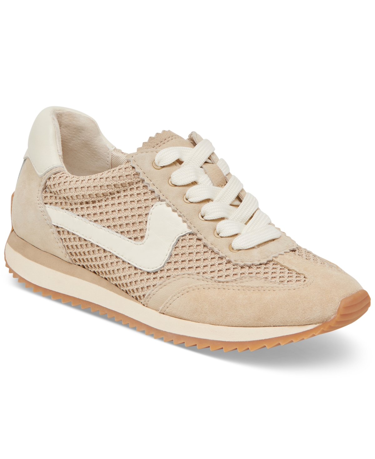 Dolce Vita Women's B.ntcd Lace-up Retro Jogger Sneakers In Sesame Woven