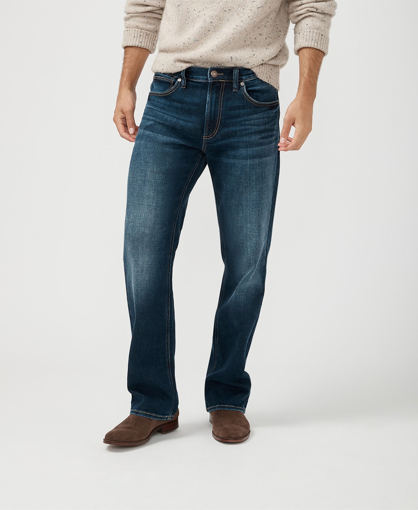 Мужские джинсы Silver Jeans Co. Zac Relaxed Fit Straight Leg — фото 7