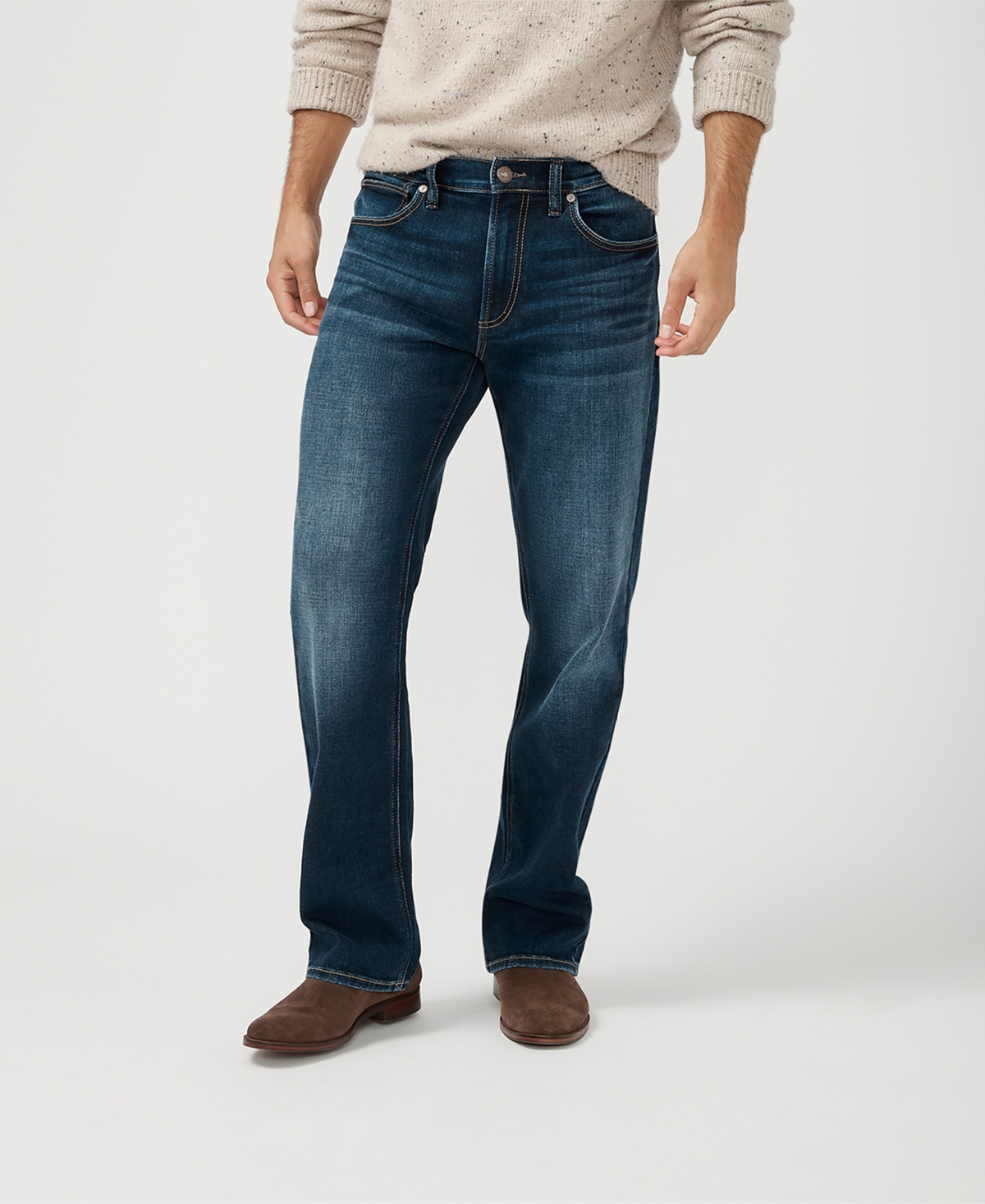 Silver Jeans Co. Men's Zac Relaxed Fit Straight Leg Jeans