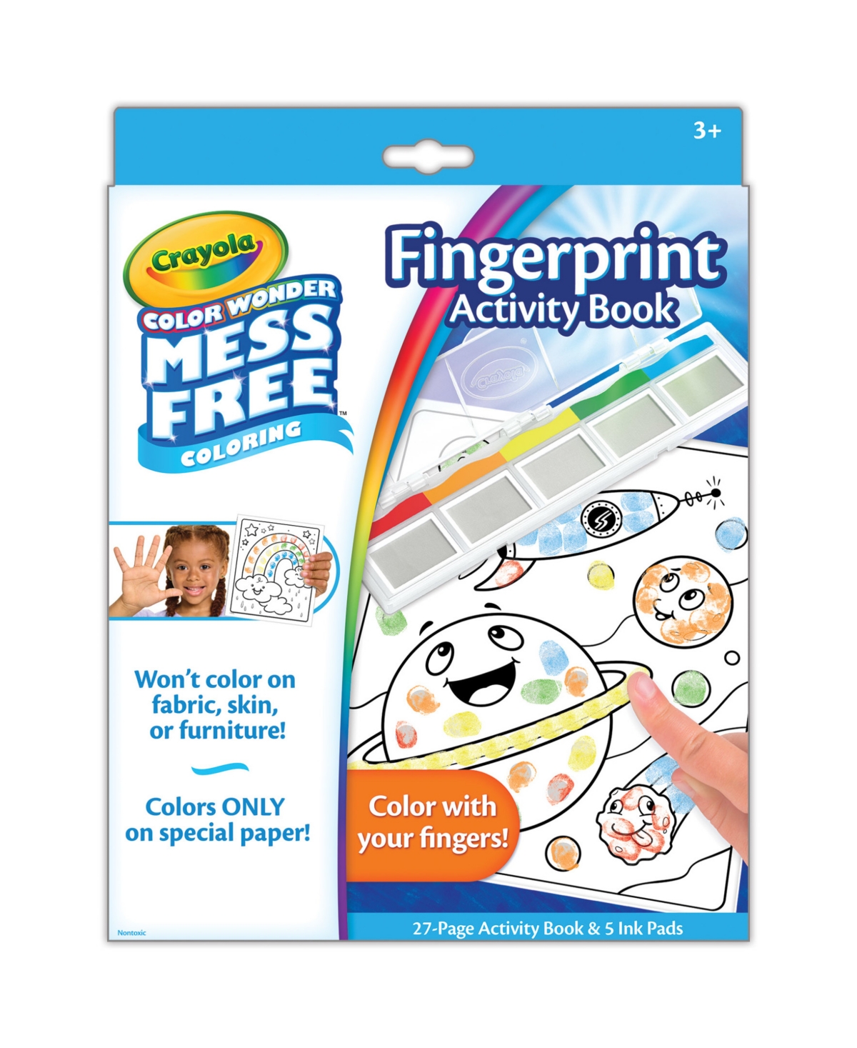 Crayola Color Wonder Fingerprint Activity Book In Assorted