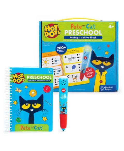 Детская игрушка Educational Insights Pete the Cat Interactive Reading and Math Activity Book, Ages 4+