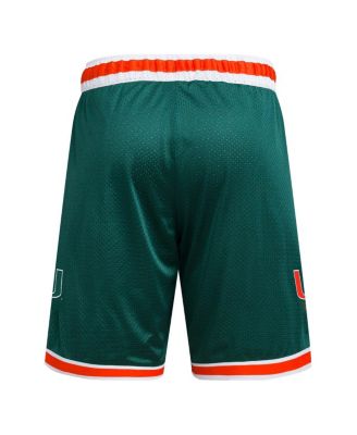 Men's Green Miami Hurricanes Swingman Replica Basketball Shorts