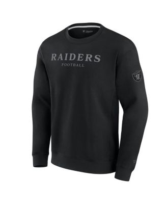 Men's and Women's Black Las Vegas Raiders Elements Unlimited Fleece Pullover Sweatshirt