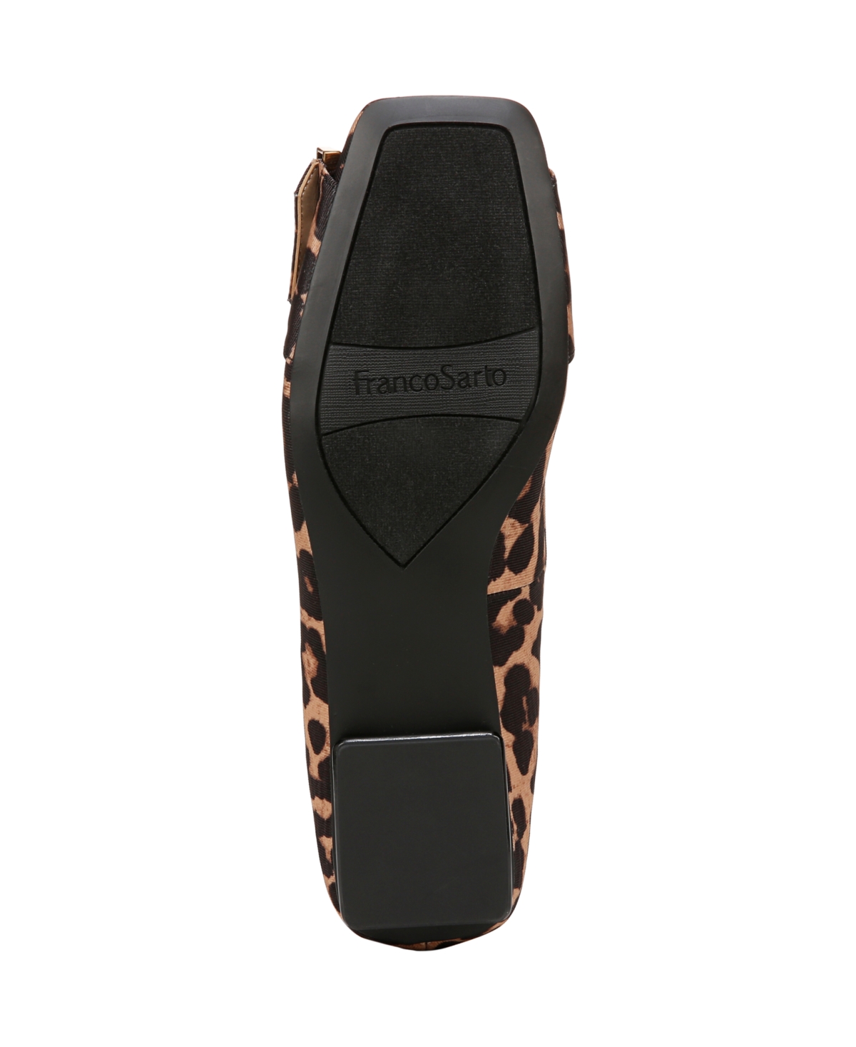 Franco Sarto Women's Tahlia Square Toe Flats In Leopard Print Fabric