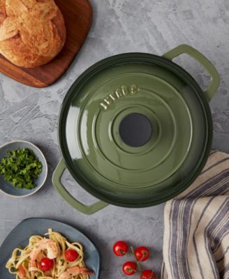 Green Gradient 3-Quart Enameled Cast Iron Dutch Oven