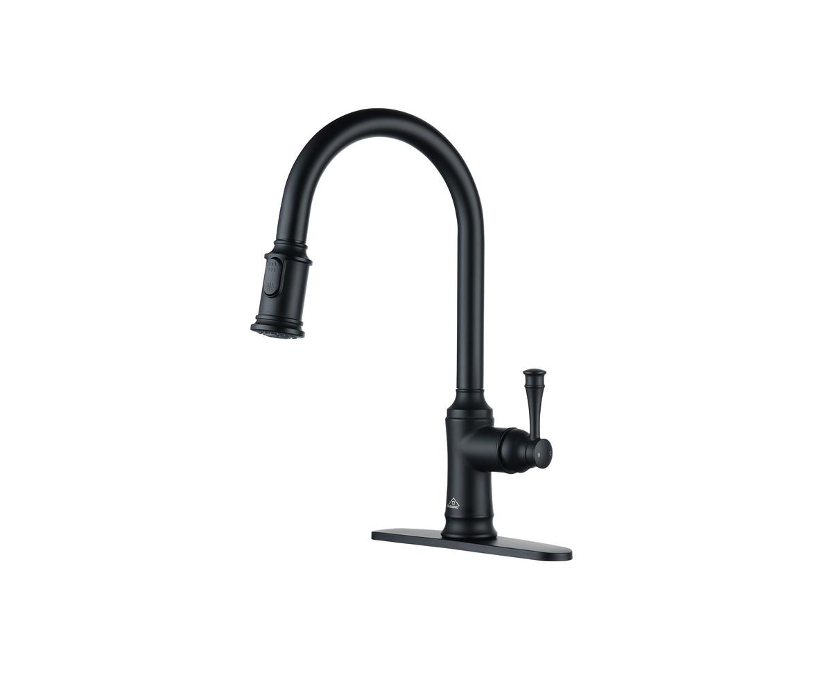 Casainc 1.8 Gpm Single-Handle Pull-Down Kitchen Faucet Single Hole Faucet