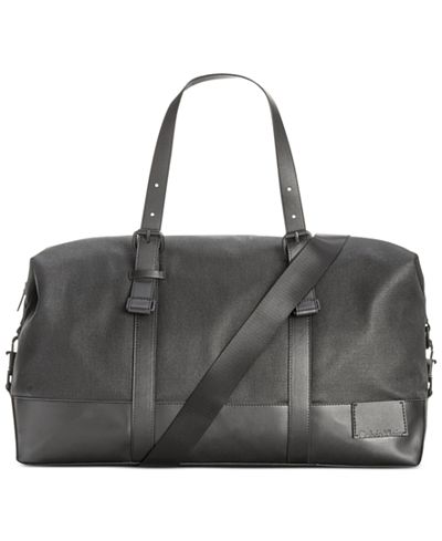 Calvin Klein Coated Canvas Duffle Bag - Accessories & Wallets - Men ...