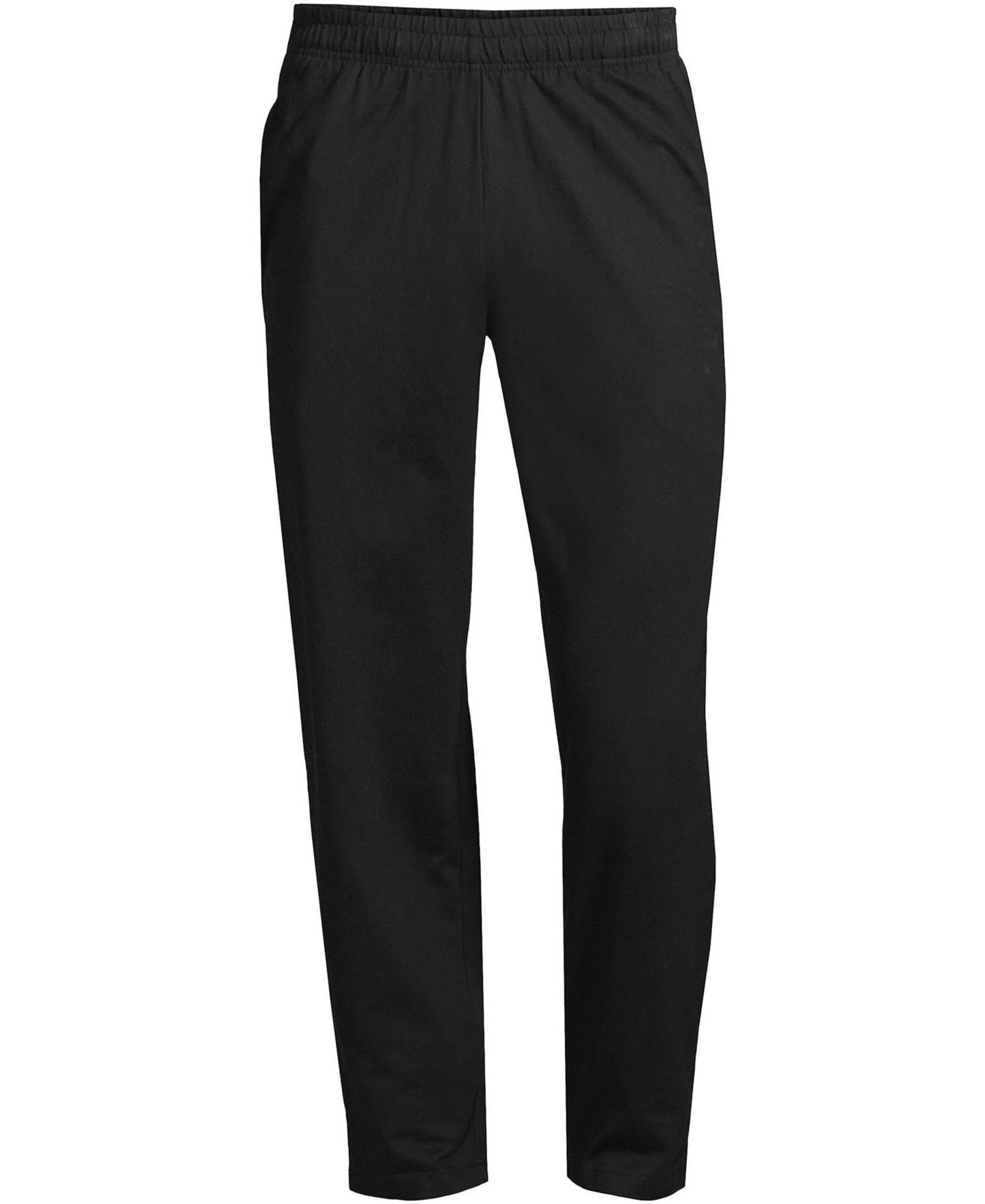 Мужские брюки Lands' End Jersey Knit Pant, цвет: Чёрный — фото 2