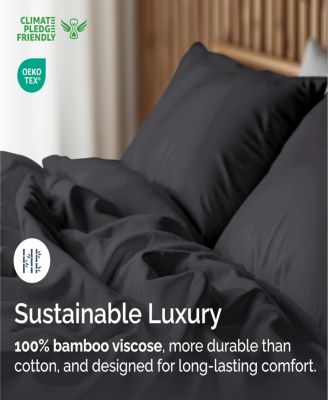 Rayon from Bamboo 4 Piece Deep Pocket Cooling Sheet Set - Twin
