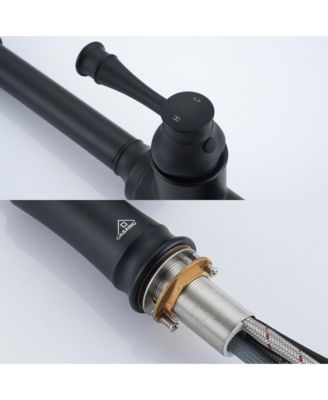 Single-Handle Spring Pull-Down Kitchen Faucet Single Hole Faucet 1.8 GPM