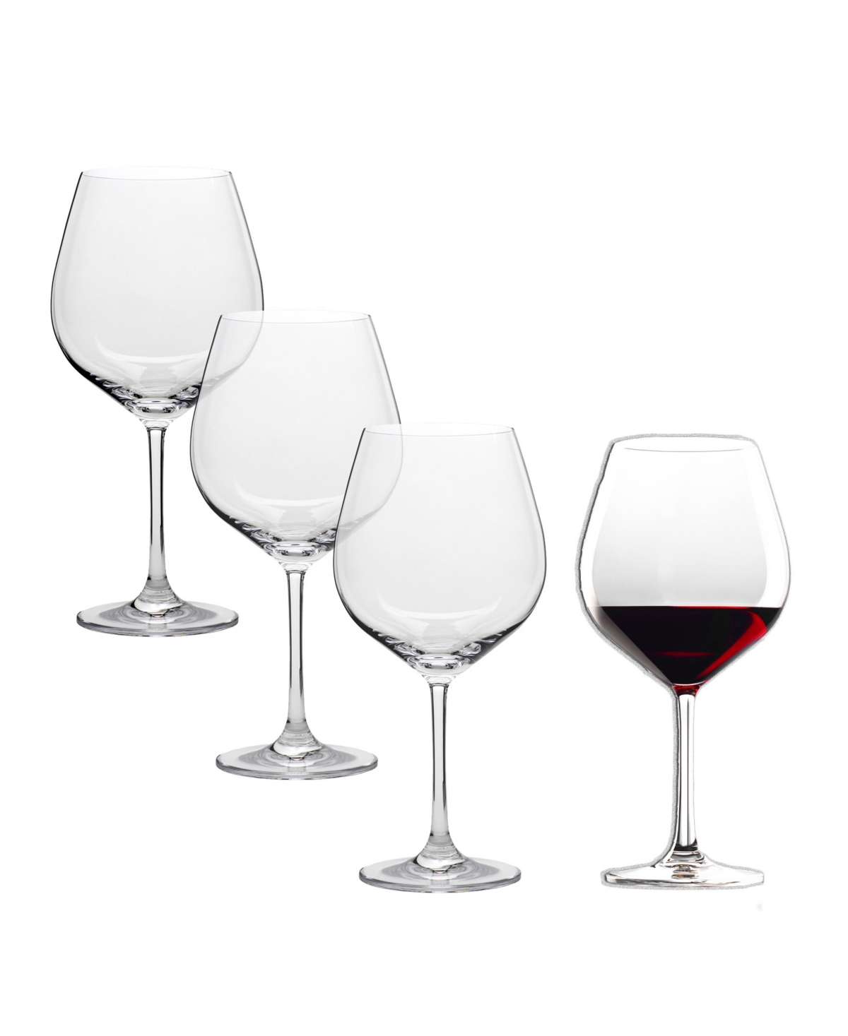 Stolzle Lausitz Grand Epicurean Burgundy Glasses, Set Of 4 In Crystal