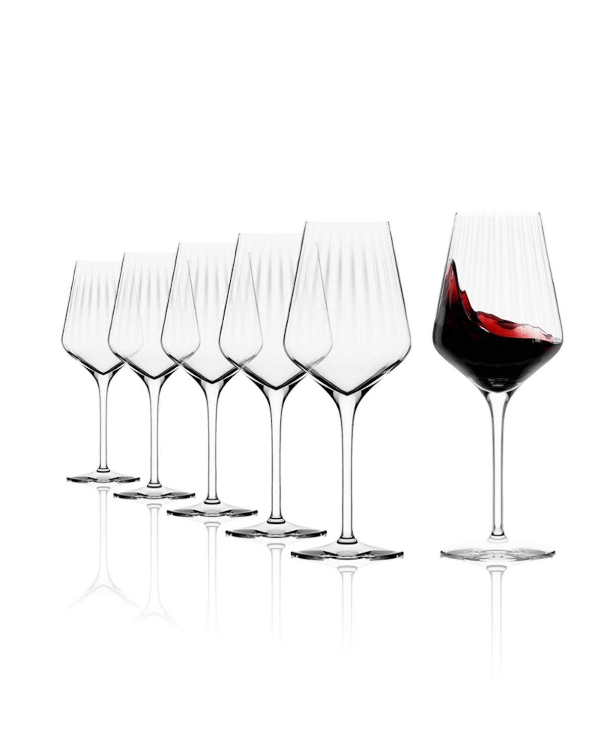 Stolzle Lausitz Symphony Bordeaux Glasses, Set Of 6 In Crystal