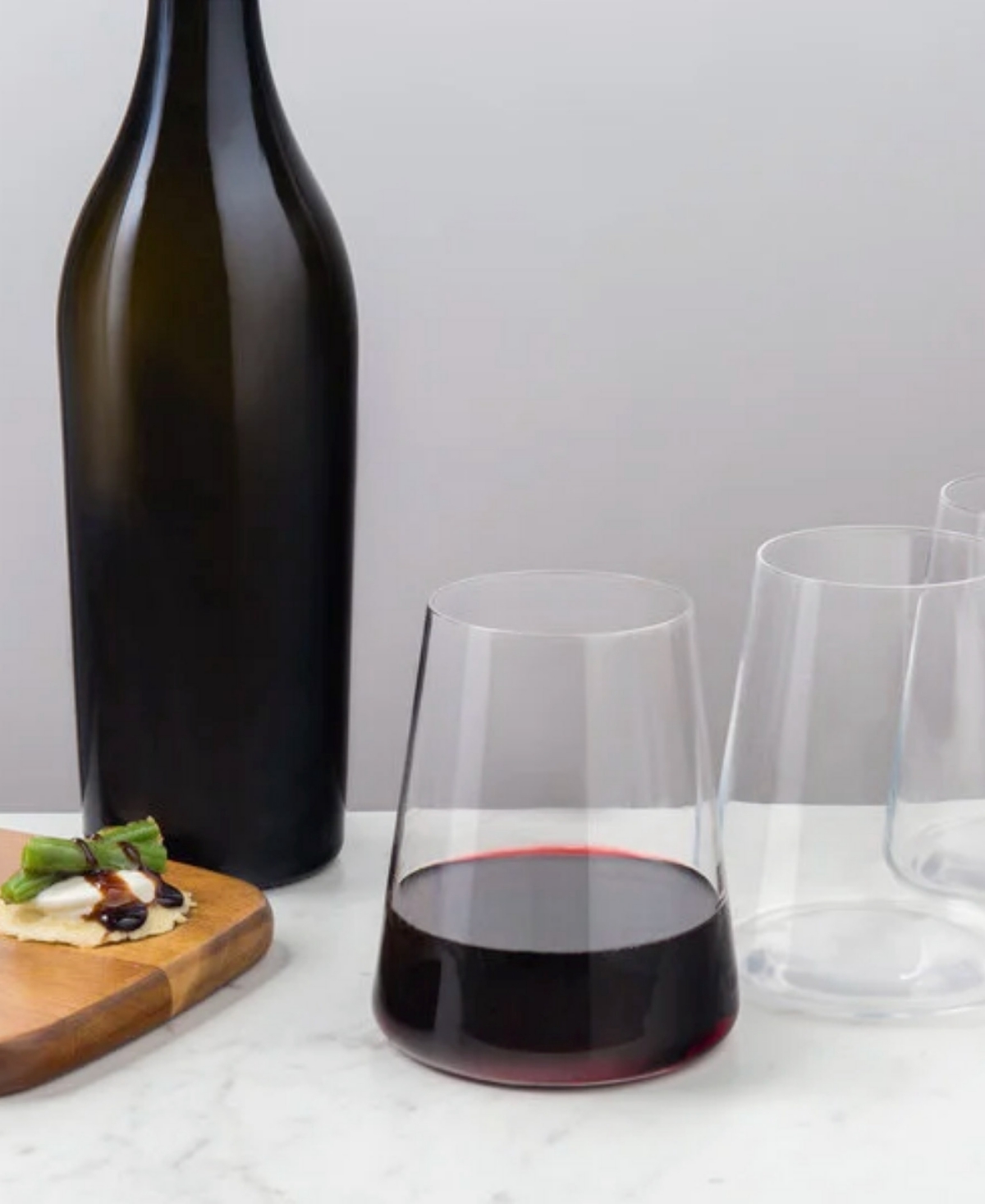 Stolzle Lausitz Power Wine Stemless, Set Of 4 In Crystal