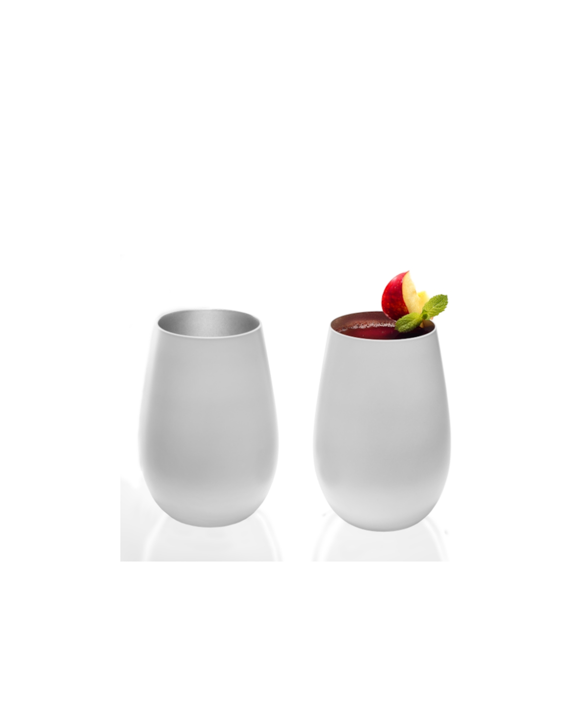 Stolzle Lausitz Olympia Tumblers, Set Of 2 In White With Gold