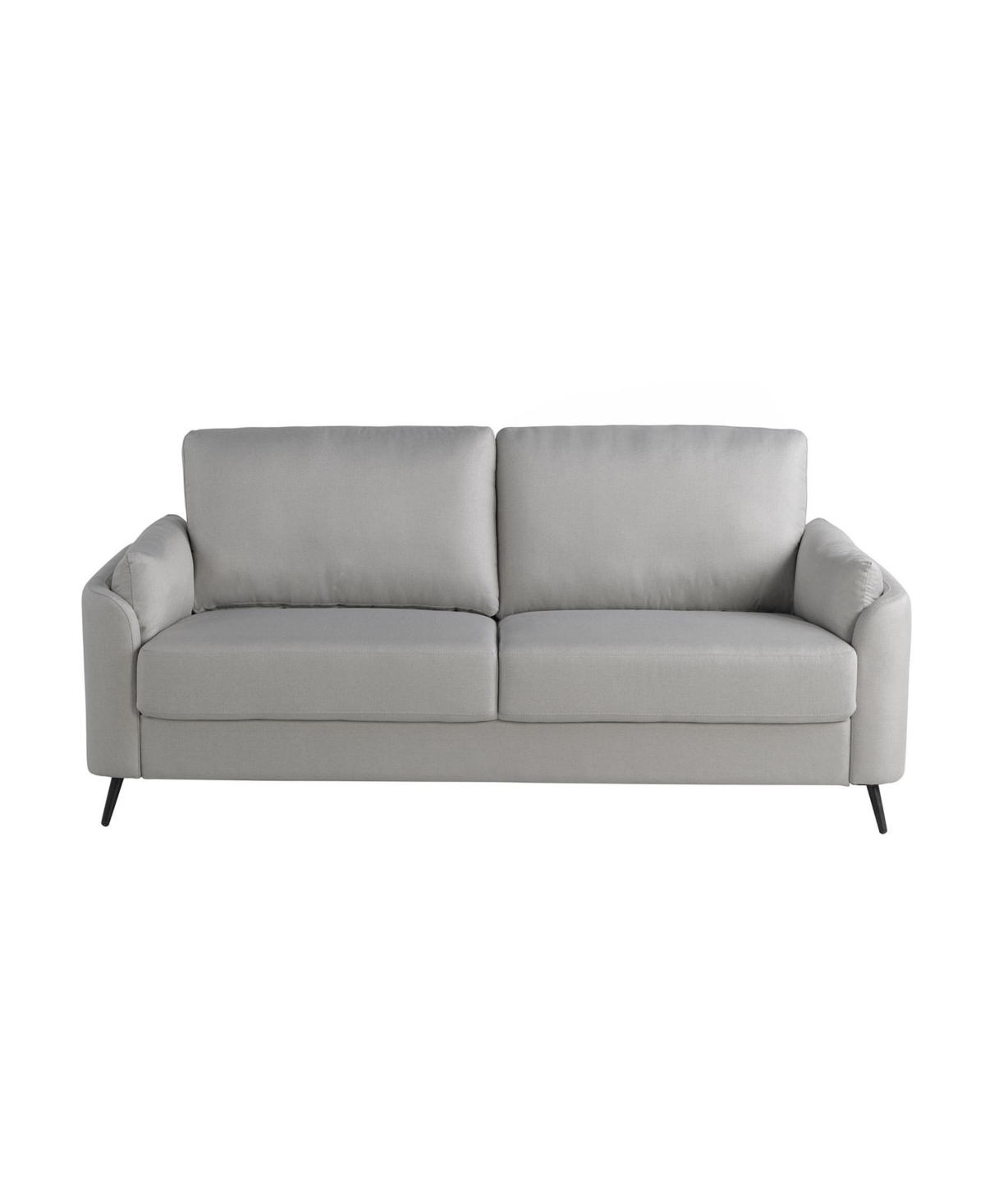 Studio Living 75.6" Polyester Berlin Sofa In Smoke