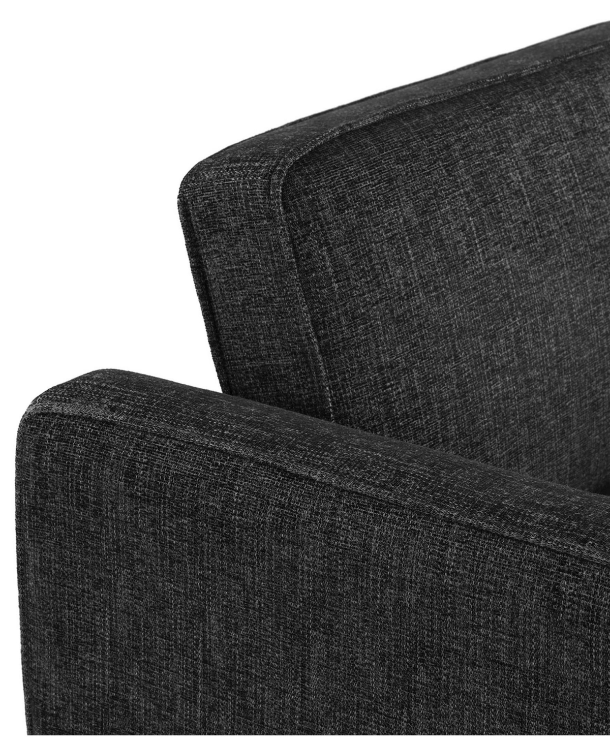 Serta 83.1" Polyester Palermo Convertible Sofa In Black