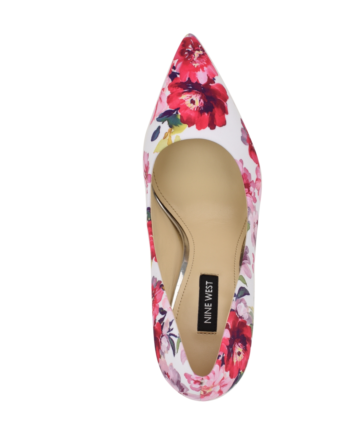 Shop Nine West Women's Fresh Slip-on Stiletto Pumps In Pink Tea Party Floral