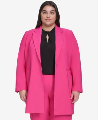 DKNY Plus Size Topper Jacket - Macy's