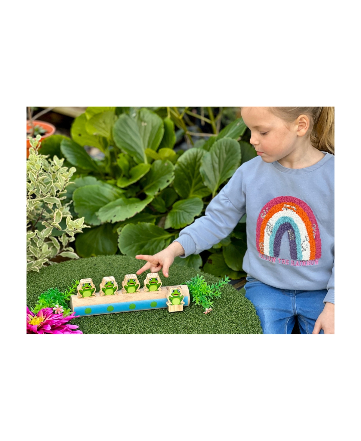 Yellow Door Five Frogs On A Log Number Line Tool In Multi