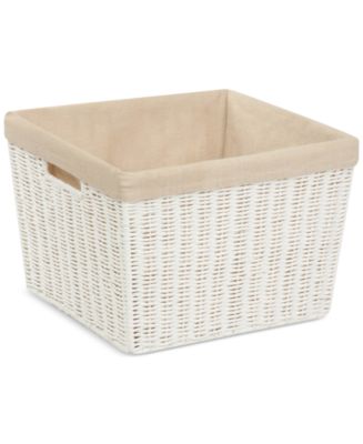 Honey Can Do Honey-Can-Do Parchment Cord Basket with Liner - Macy's