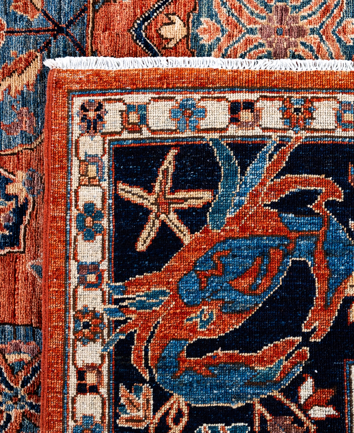 Adorn Hand Woven Rugs Serapi M1999 8'11"x11'5" Area Rug In Red