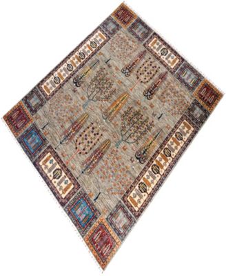 ADORN HAND WOVEN RUGS Tribal M1999 8'3"x9'8" Area Rug