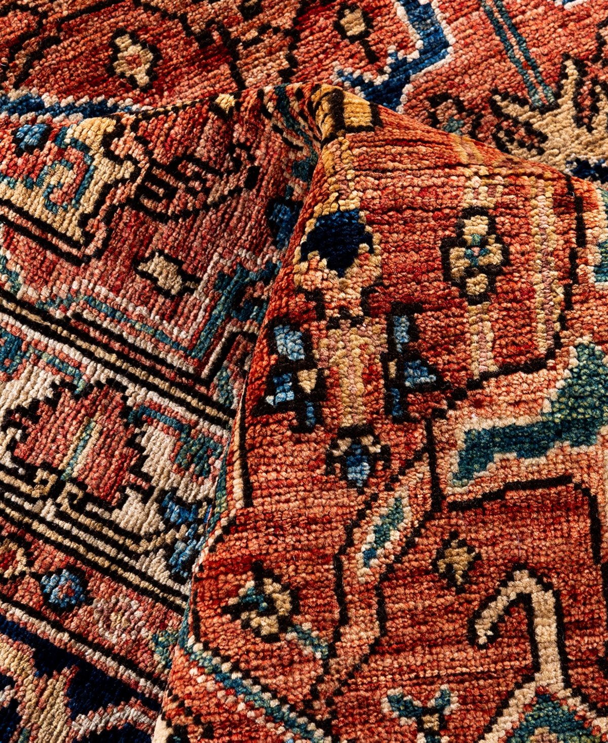 Adorn Hand Woven Rugs Serapi M1999 8'1"x10'5" Area Rug In Red