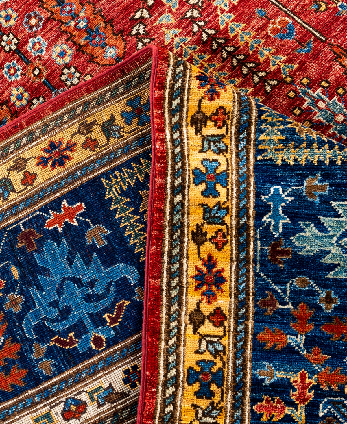 Adorn Hand Woven Rugs Serapi M1999 8'11"x12' Area Rug In Red