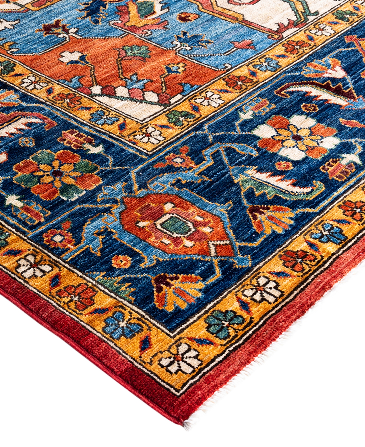 Adorn Hand Woven Rugs Serapi M1999 9'1"x11'8" Area Rug In Red