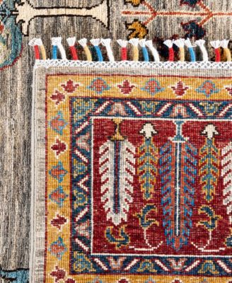 ADORN HAND WOVEN RUGS Tribal M1999 8'3"x9'8" Area Rug