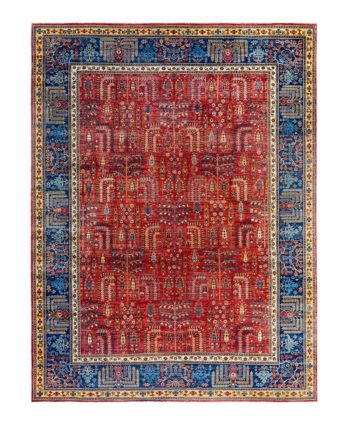 Adorn Hand Woven Rugs Serapi M1999 8'11"x12' Area Rug - Red