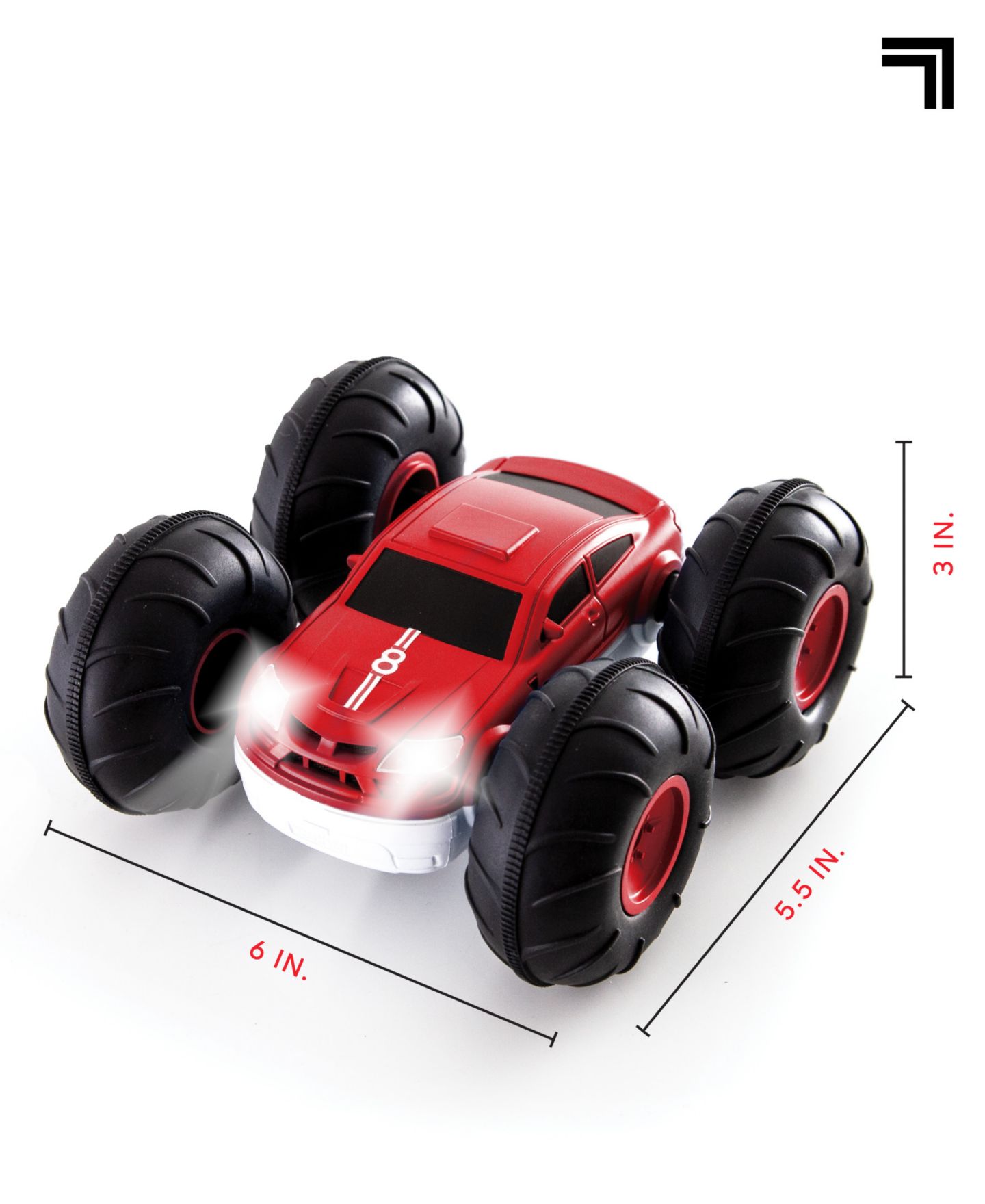 Детская игрушка Sharper Image Remote Control Cars Flip Stunt Rally Toy, 2-in-1 Reversible Car — фото 8
