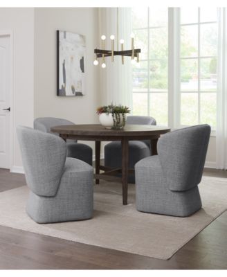 Furniture - 5 Pc. Set (Griffith Round Dining Table & 4 Dimova Chairs), Created for Macy's