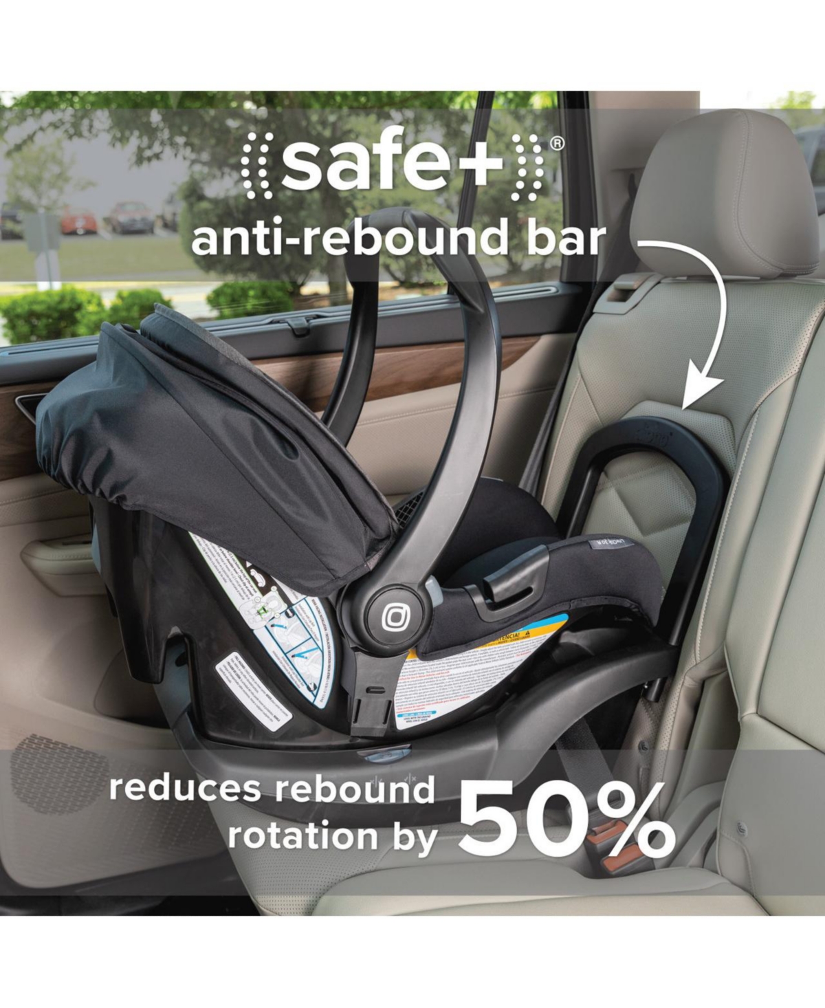 Diono Quantum 4 3-in-1 Travel System with LiteClik30 R SafePlus Infant Car Seat and Base, Gray Slate