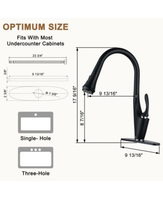 1.8 GPM Pull Down Kitchen Faucet with Deck Plate