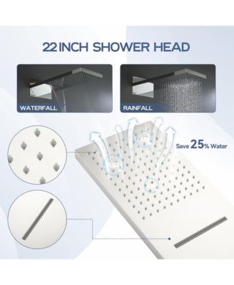 Waterfall Shower System with Valve Kit and Handheld Spray