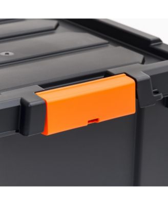 3 Gal. Plastic Storage Bins with Lids, Latching Totes, Heavy Duty Containers