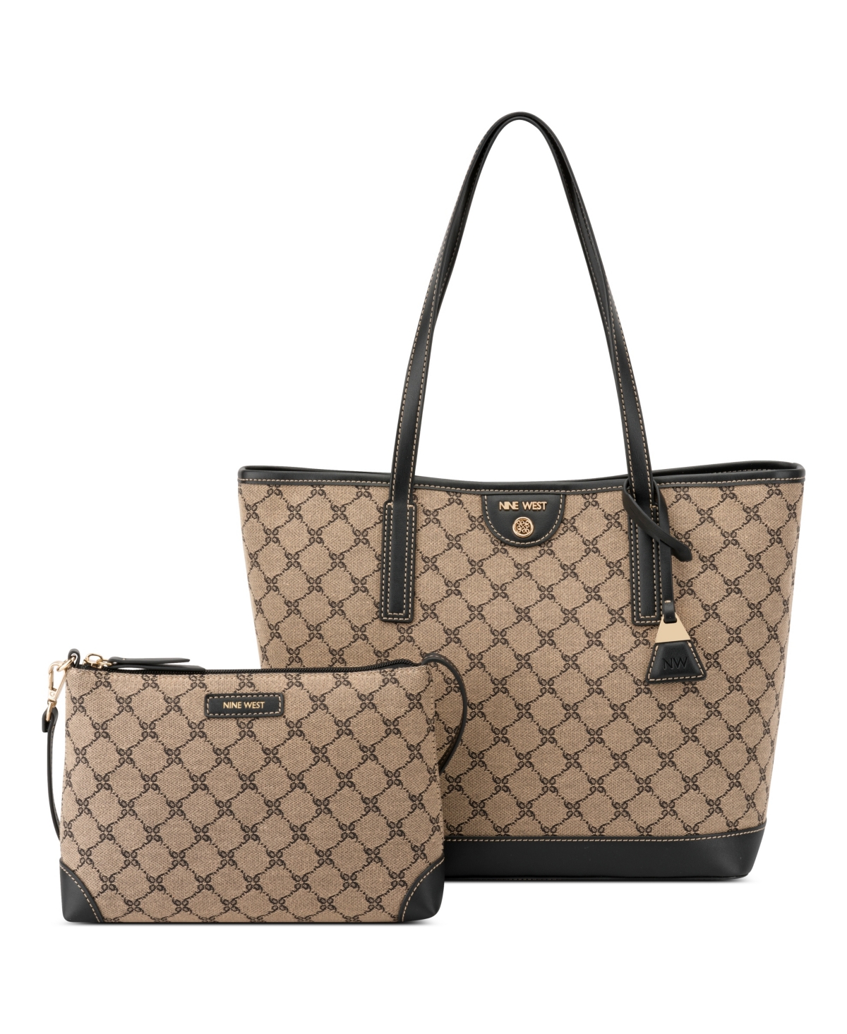 Teagan 2 In 1 Tote - Black