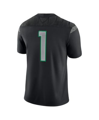 Men's 1 Black Oregon Ducks Game Jersey