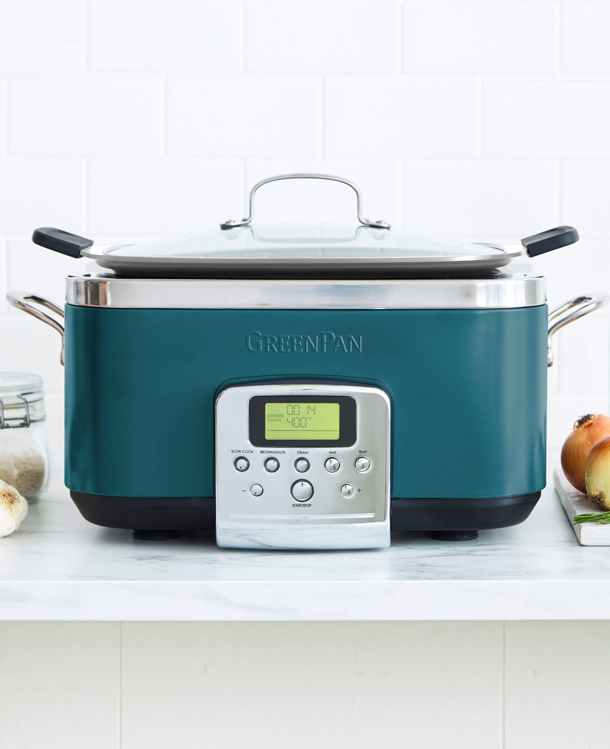 Greenpan Elite 6qt Slow Cooker In Tapestry