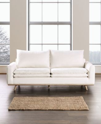 83" Kasi Cotton Round Arm Sofa