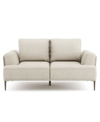 65" Orlandi Chenille 2-Seater Flared Arm Loveseat
