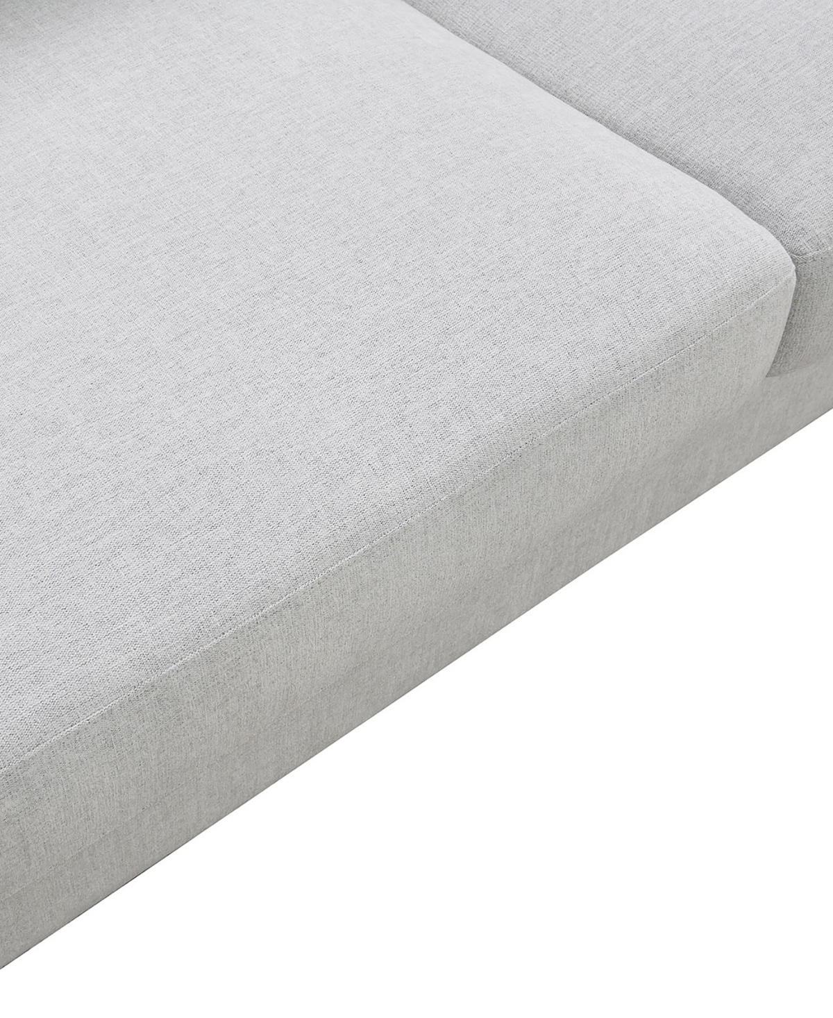 Furniture Of America 66" Lacy Chenille Slope Arm 2-seater Loveseat In Light Gray