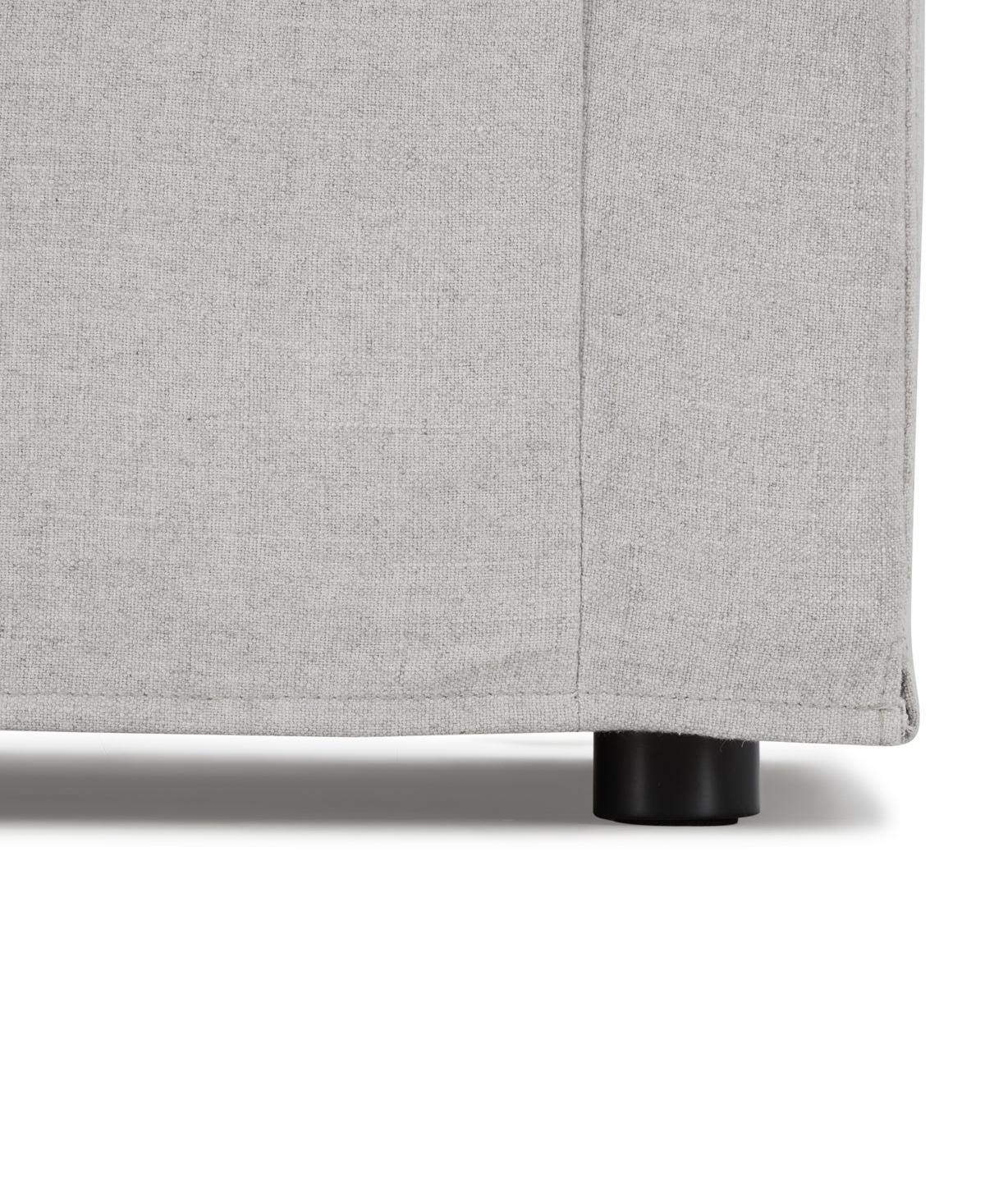Furniture Of America 68" Linen Maddy 2-seater Narrow Track Arm Loveseat In Light Gray